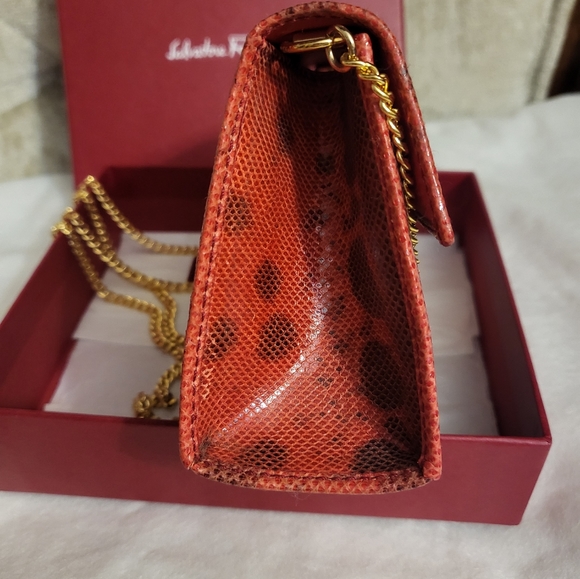 Authentic Salvatore Ferragamo mini python sling /belt bag. - Picture 7 of 13